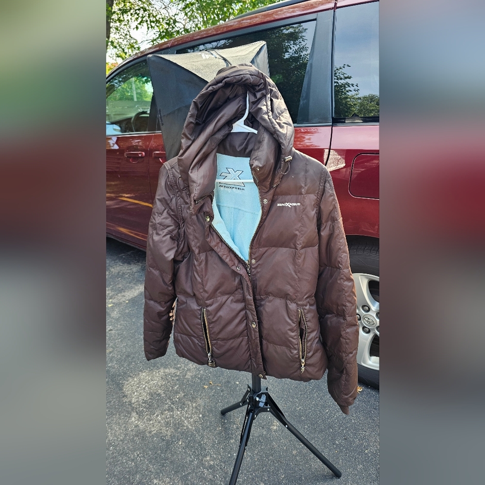ZeroXposur Chocolate Puffer Jacket with Hood